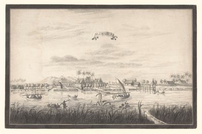 Gezicht op Joanna door A. de Nelly (possibly)