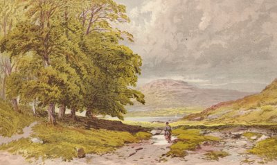 De eerste blik op Grasmere vanaf de Keswick Road door Aaron Edwin Penley