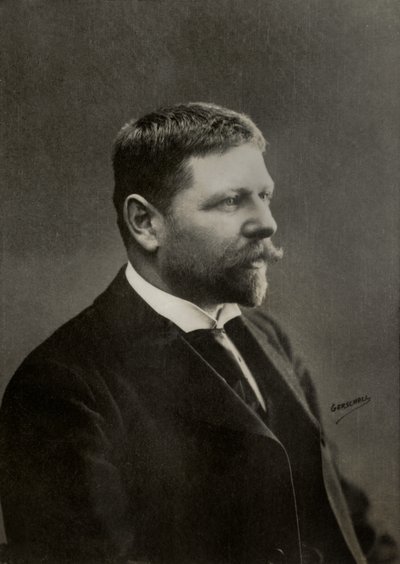 Portret van advocaat Fernand Gustave Gaston Labori (foto) door Aaron Gerschel