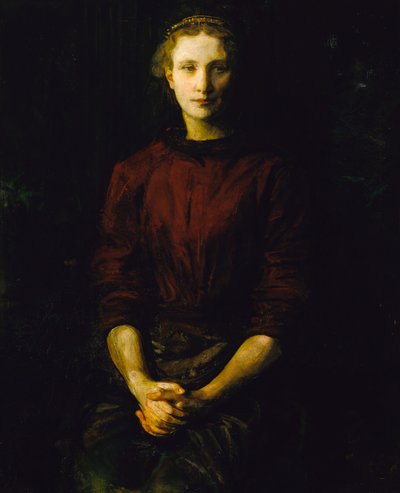 Portret van een Dame Mrs. William B. Cabot, 1900-1902 door Abbott Handerson Thayer