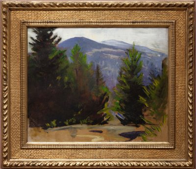 Schets van de berg Monadnock door Abbott Handerson Thayer
