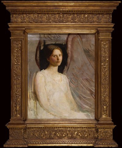 Studie voor zittende engel door Abbott Handerson Thayer
