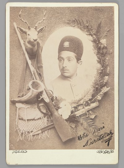 Officieel koninklijk portret van Prins Nosratollah, 1899 door Abdullah Qajar