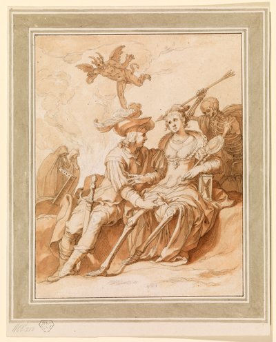 Dood en de geliefden - Allegorie van 