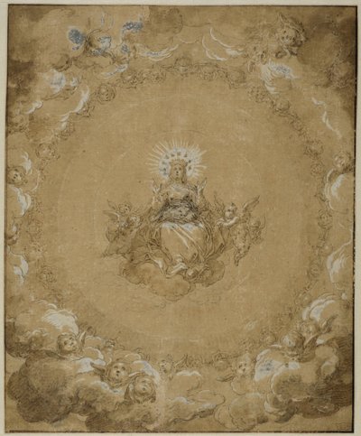 De Maagd in heerlijkheid door Abraham Bloemaert