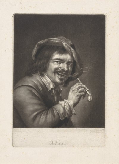 Man met een pijp (de Reuk) door Abraham Bloteling