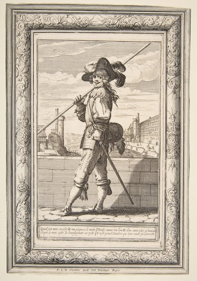 Een Piekendrager, 1632 door Abraham Bosse