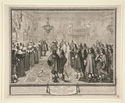 Ceremonie Geobserveerd bij het Huwelijkscontract door Abraham Bosse