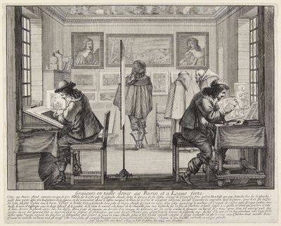 Kopergraveurs en etsers door Abraham Bosse