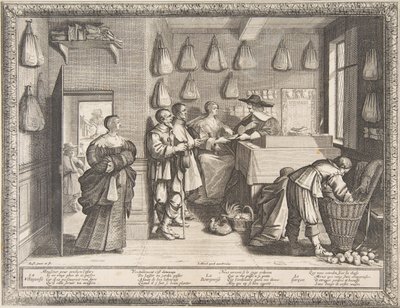 Arbeidsbureau door Abraham Bosse