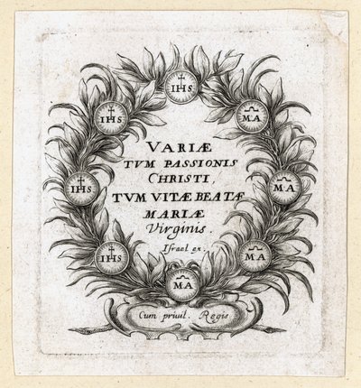 De wonderen van de passie. Fronticpiece voor Callot