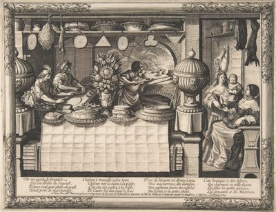De banketbakker, 1632-35 door Abraham Bosse