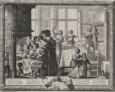 De Vier Seizoenen: Winter door Abraham Bosse