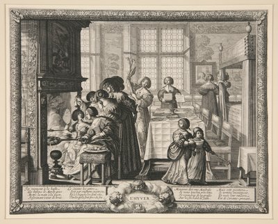De Vier Seizoenen: Winter door Abraham Bosse