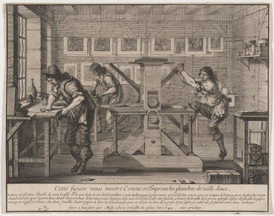 De diepdrukdrukkers door Abraham Bosse