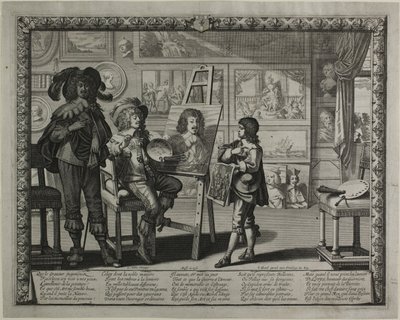 De edele schilder door Abraham Bosse