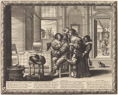 De Verloren Zoon in een Huis van Slechte Reputatie door Abraham Bosse