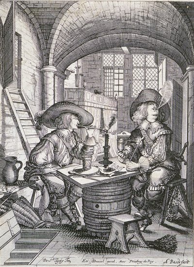 De rokers door Abraham Bosse