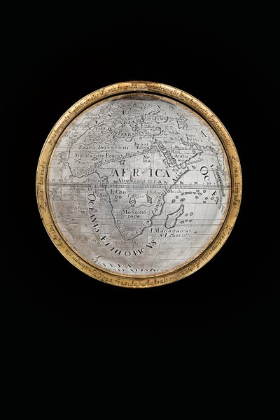 Twee uitzonderlijke aardse en hemelse globes, ondersteund door Hercules en Atlas, Augsburg, 1697-99 door Abraham Drentwett