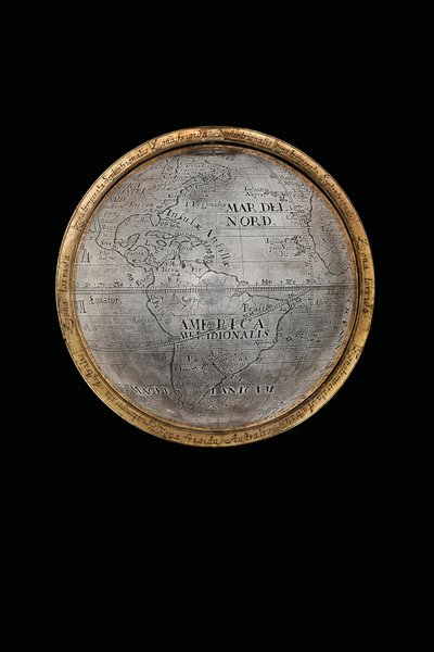 Twee uitzonderlijke aardse en hemelse globes, ondersteund door Hercules en Atlas, Augsburg, 1697-99 door Abraham Drentwett
