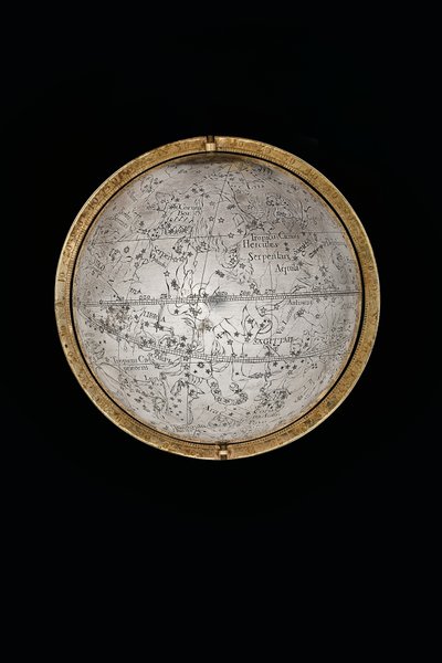 Twee uitzonderlijke aardse en hemelse globes, ondersteund door Hercules en Atlas, Augsburg door Abraham Drentwett