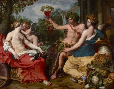Ceres, Bacchus en Venus door Abraham Janssens