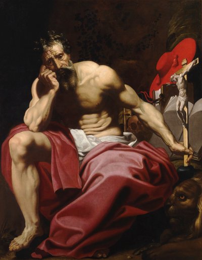Heilige Jeroen door Abraham Janssens I