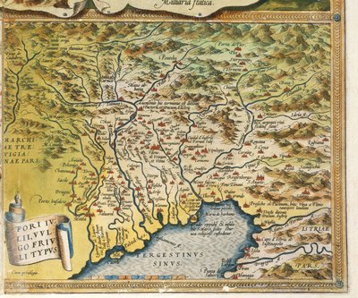Kaart van Friuli Venezia Giulia, uit Theatrum Orbis Terrarum door Abraham Ortelius door Abraham Ortelius