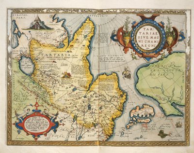Kaart van Tartary, Noord-Centraal Azië, uit Theatrum Orbis Terrarum door Abraham Ortelius door Abraham Ortelius
