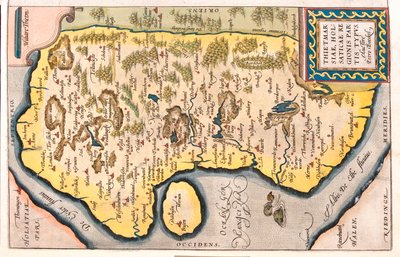 Sleeswijk-Holstein, Duitsland door Abraham Ortelius