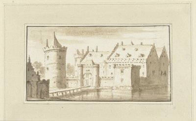 Huis Kronenburg aan de Vecht door Abraham Rademaker