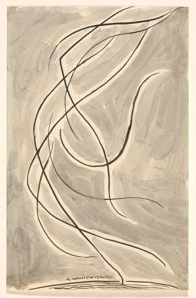 Dansabstractie: Isadora Duncan door Abraham Walkowitz