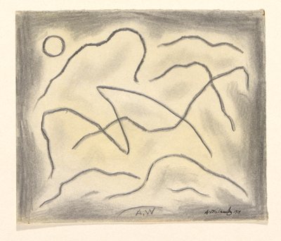 Ritmische Lijnen: Dans Abstractie door Abraham Walkowitz