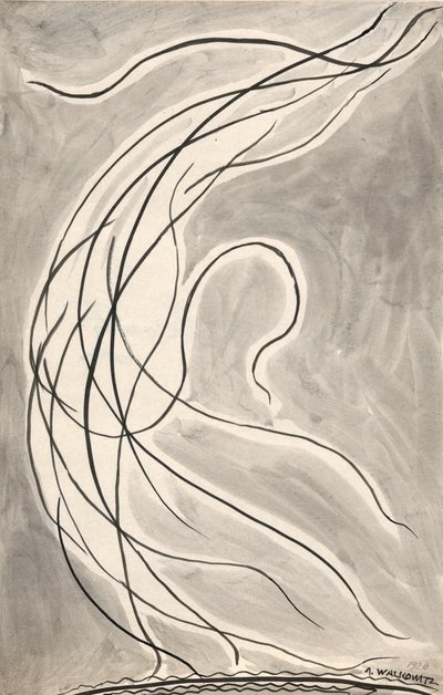 Ritmische Lijnen: Dans Abstractie door Abraham Walkowitz