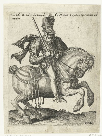 Duitse ruiter-commandant door Abraham de Bruyn (attributed to)