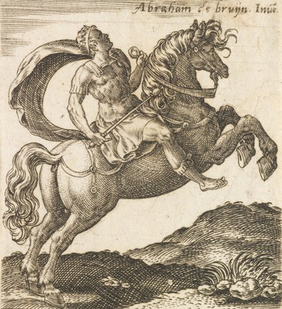 Titus Vespasianus van Twaalf Caesars te Paard, ca. 1565-1587 door Abraham de Bruyn