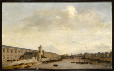 De Grote Galerie van het Louvre, met de Porte Neuve en de Tour de Bois, circa 1640 door Abraham de Verwer