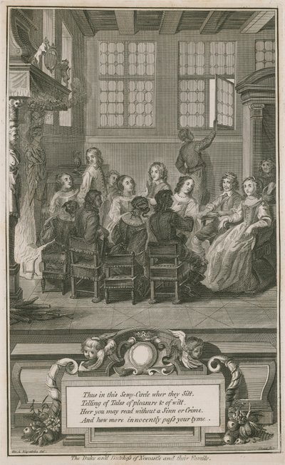 De hertog en hertogin van Newcastle en hun familie door Abraham van Diepenbeeck