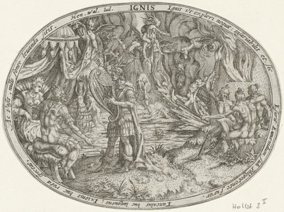 Orpheus in de onderwereld: het element vuur door Abraham van den Hecken