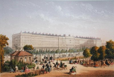 Hyde Park Gardens, ca. 1862 door Achille Louis Martinet
