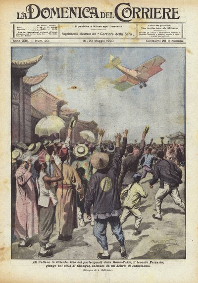 Italiaanse vleugels in het Oosten door Achille Beltrame