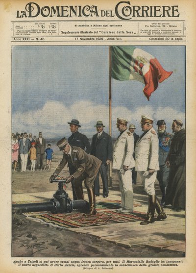 Ook in Tripoli kan men nu vers bronwater krijgen, voor iedereen door Achille Beltrame