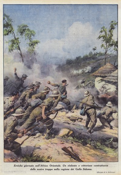 Heroïsche dagen in Oost-Afrika door Achille Beltrame