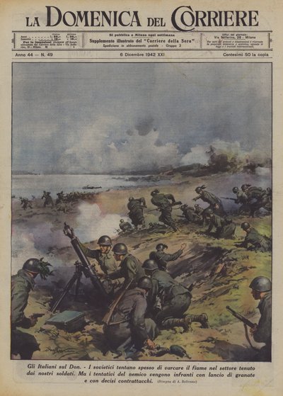 De Italianen aan de Don door Achille Beltrame