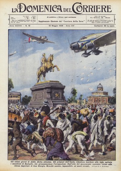 De laatste dagen van Abessijns Addis Abeba door Achille Beltrame