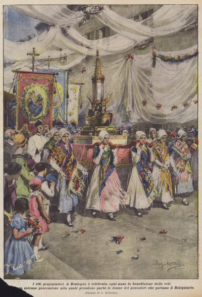 De voorspellende rituelen door Achille Beltrame