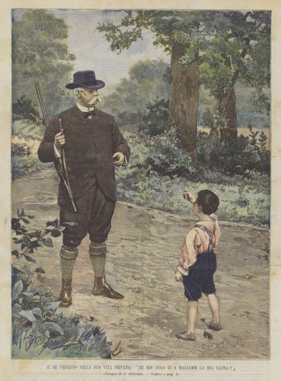 Koning Umberto in Zijn Privéleven, Te See Staa Ti A Mazzamm La Mia Gajna? door Achille Beltrame