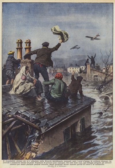 De verwoestende cycloon die Zuid-Frankrijk trof en alle waterlopen veranderde door Achille Beltrame