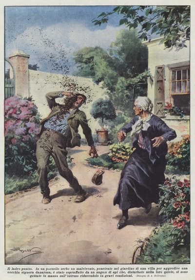 De gestrafte dief door Achille Beltrame