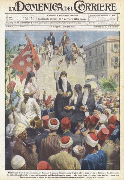Het ontwaken van de moslimvrouwen door Achille Beltrame